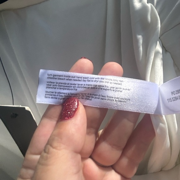 NWT Eloquii Ladies Size 14 Ivory Sequined Pleated Front Pants 36 waist - Picture 8 of 9